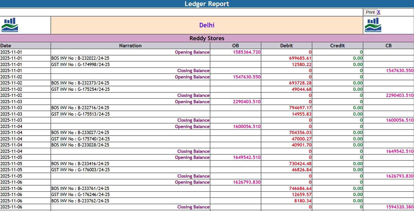 EasyDairyERP Customer Ledger Report-01