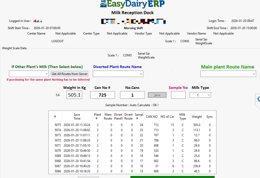 Real-Time Data Capture Weighing Scale