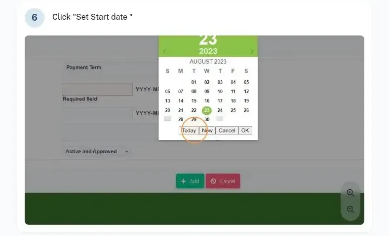 Docs guide: payment terms and modes