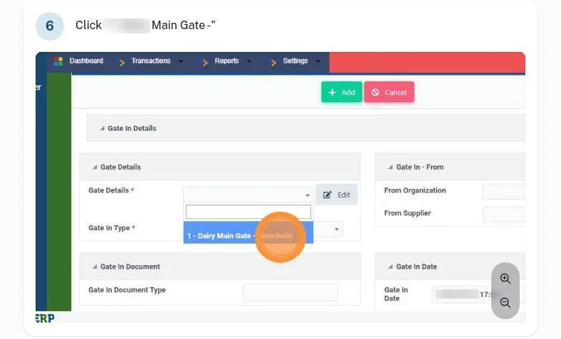 Docs guide: gate in and invoice