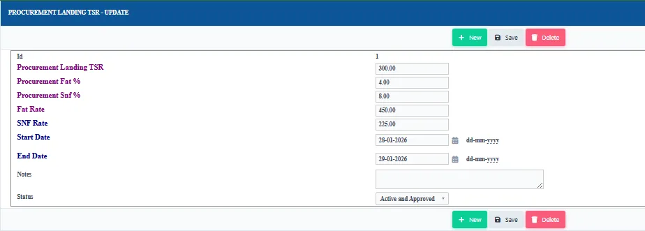 Configurable TS calculations