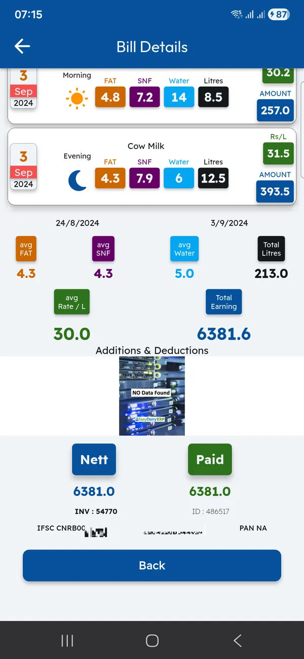 Bill details