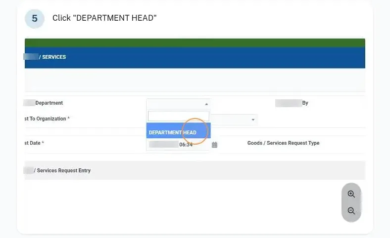 Docs guide: goods and services request