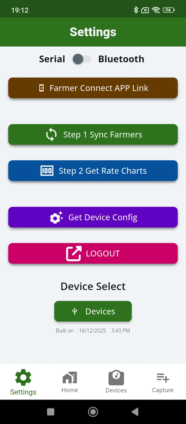 Settings: sync and devices