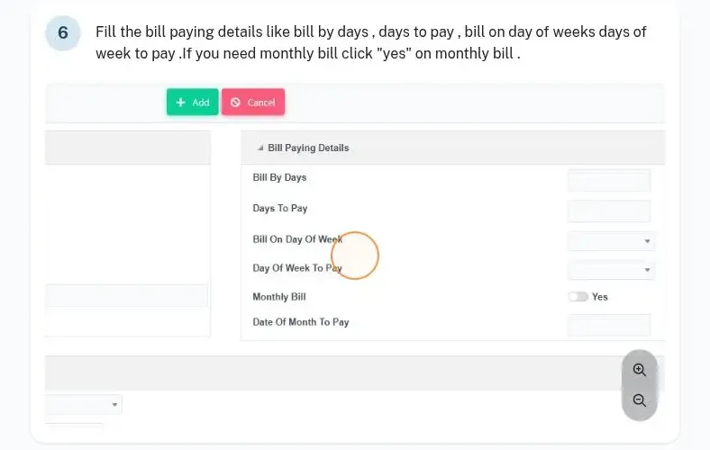 Docs guide: setting up bill configuration